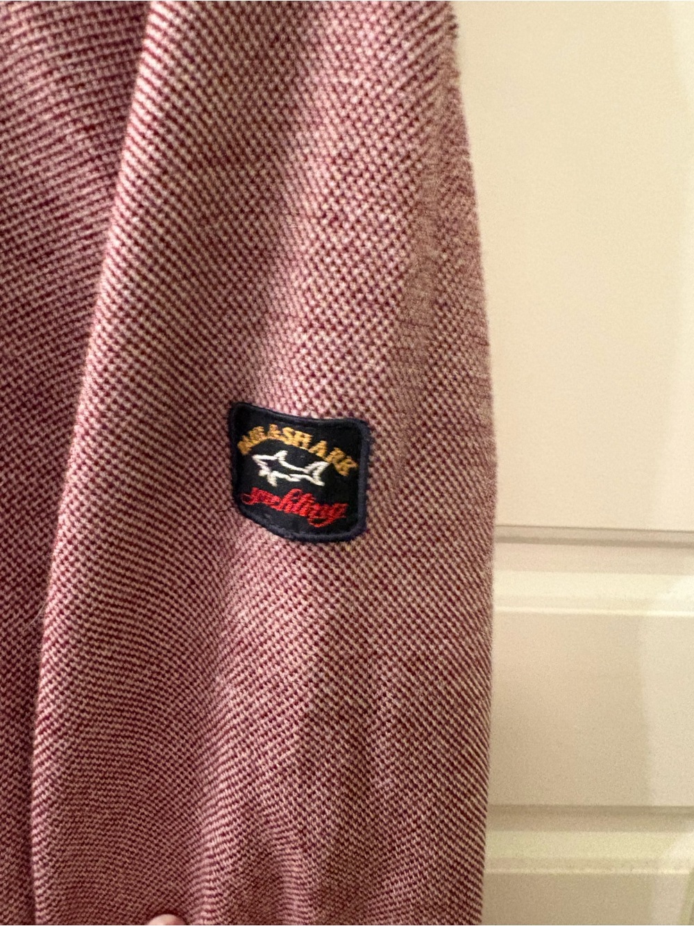 Paul & Shark Yachting Marled Burgundy Crewneck Label - Picture 4 of 4